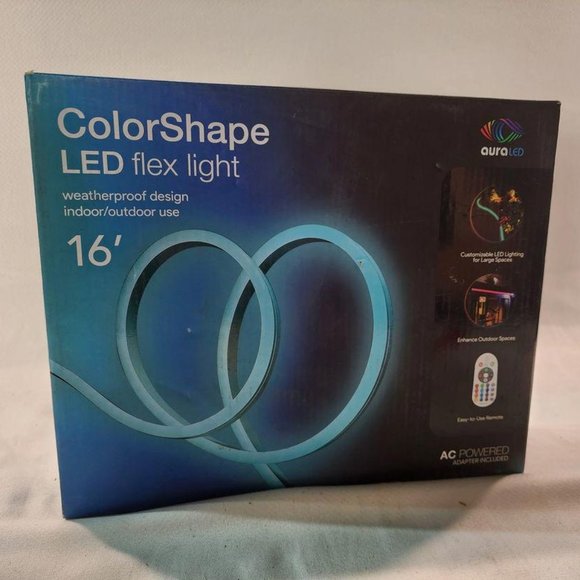 Aura Color Shape Outdoor/Indoor 16 ft. Plug-in Color Changing Light LED - Picture 1 of 5